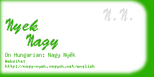 nyek nagy business card